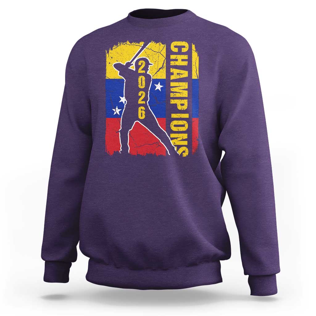 Venezuela 2026 Champions Sweatshirt Baseball Vinotinto Pride Gift