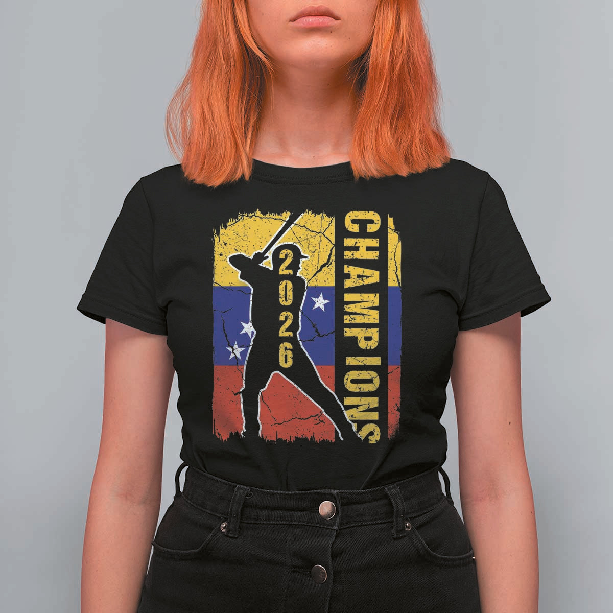 Venezuela 2026 Champions T Shirt For Women Baseball Vinotinto Pride Gift