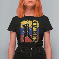 Venezuela 2026 Champions T Shirt For Women Baseball Vinotinto Pride Gift