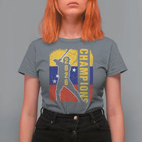 Venezuela 2026 Champions T Shirt For Women Baseball Vinotinto Pride Gift