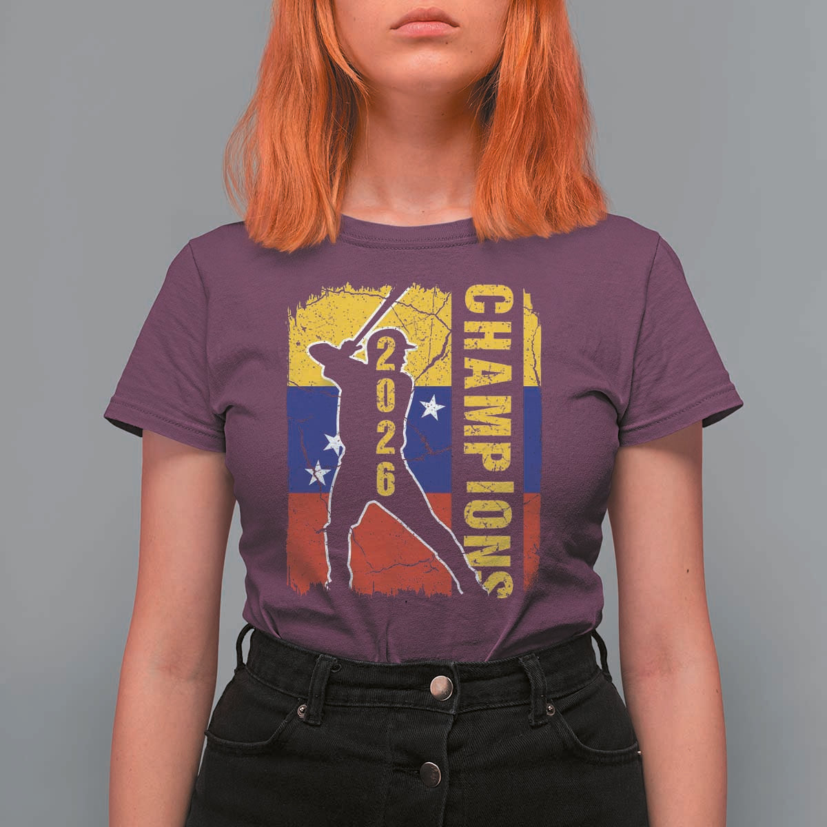 Venezuela 2026 Champions T Shirt For Women Baseball Vinotinto Pride Gift