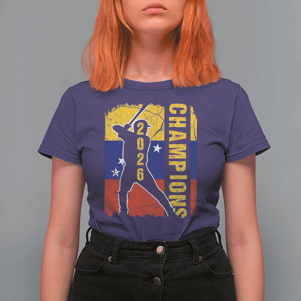 Venezuela 2026 Champions T Shirt For Women Baseball Vinotinto Pride Gift