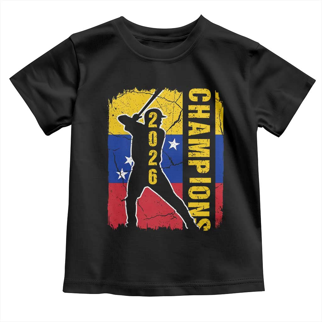 Venezuela 2026 Champions Toddler T Shirt Baseball Vinotinto Pride Gift