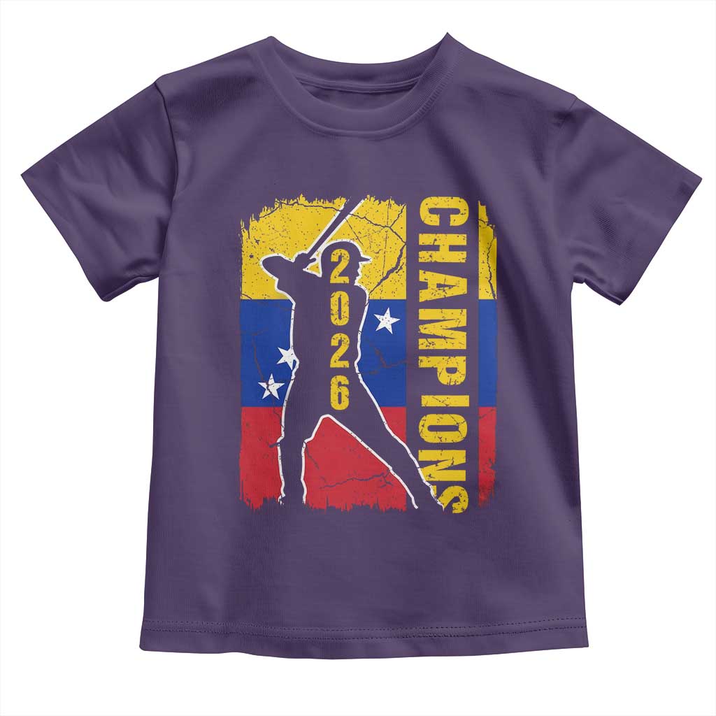 Venezuela 2026 Champions Toddler T Shirt Baseball Vinotinto Pride Gift
