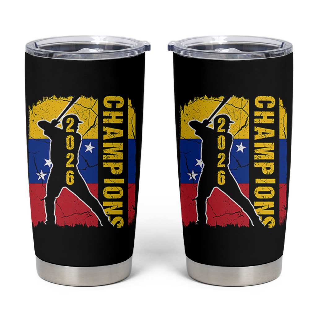 Venezuela 2026 Champions Tumbler Cup Baseball Vinotinto Pride Gift