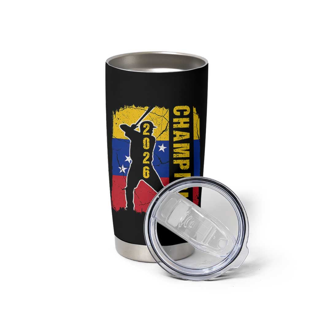 Venezuela 2026 Champions Tumbler Cup Baseball Vinotinto Pride Gift
