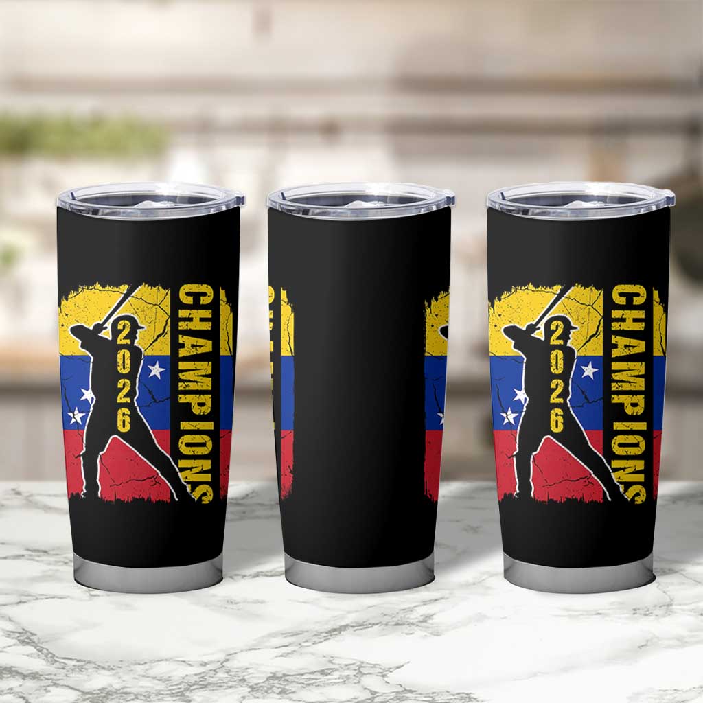 Venezuela 2026 Champions Tumbler Cup Baseball Vinotinto Pride Gift