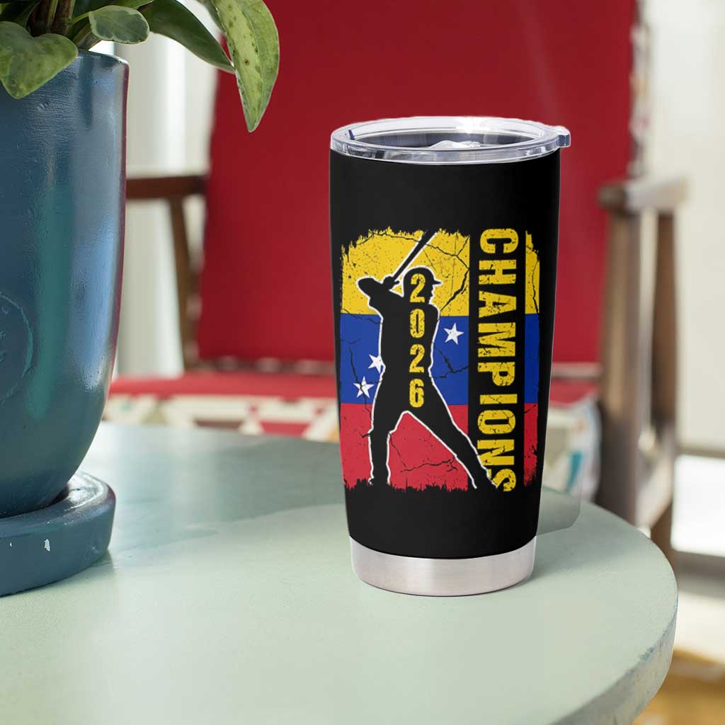 Venezuela 2026 Champions Tumbler Cup Baseball Vinotinto Pride Gift
