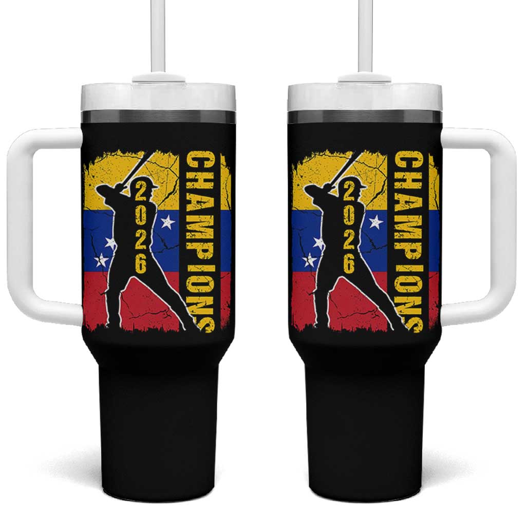 Venezuela 2026 Champions Tumbler With Handle Baseball Vinotinto Pride Gift