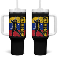 Venezuela 2026 Champions Tumbler With Handle Baseball Vinotinto Pride Gift