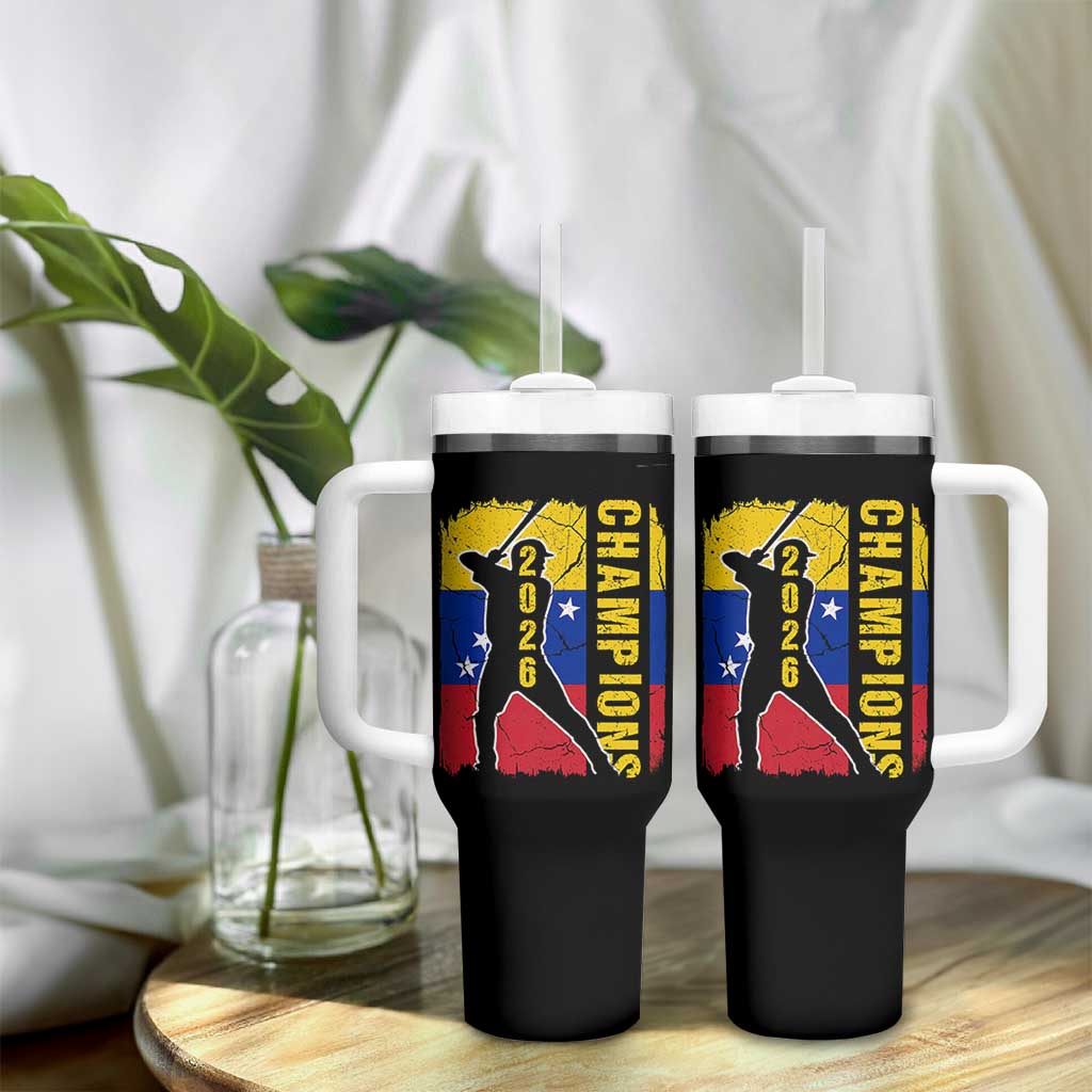 Venezuela 2026 Champions Tumbler With Handle Baseball Vinotinto Pride Gift