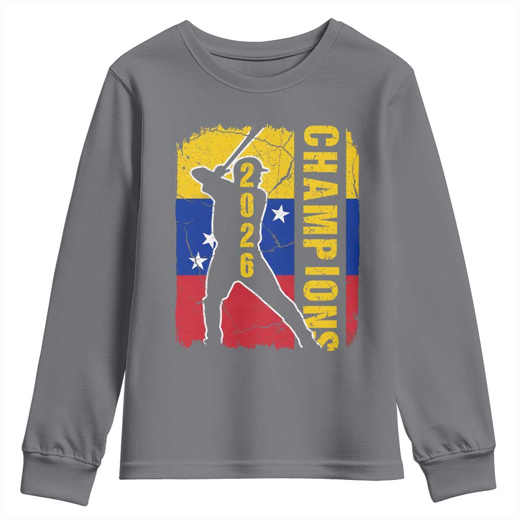 Venezuela 2026 Champions Youth Sweatshirt Baseball Vinotinto Pride Gift