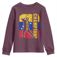 Venezuela 2026 Champions Youth Sweatshirt Baseball Vinotinto Pride Gift