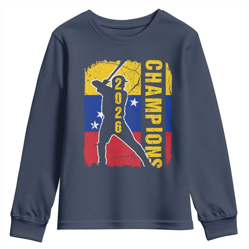 Venezuela 2026 Champions Youth Sweatshirt Baseball Vinotinto Pride Gift