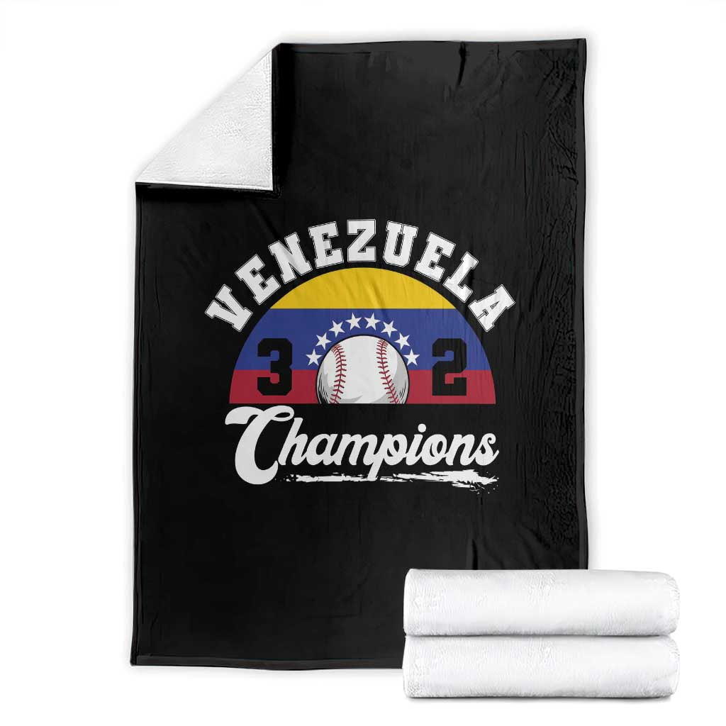 Venezuela 2026 Champions Throw Blanket Baseball Patriotic Pride
