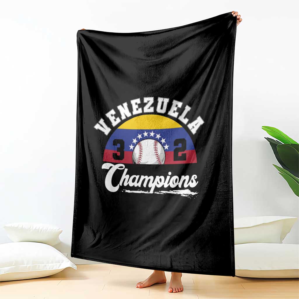 Venezuela 2026 Champions Throw Blanket Baseball Patriotic Pride