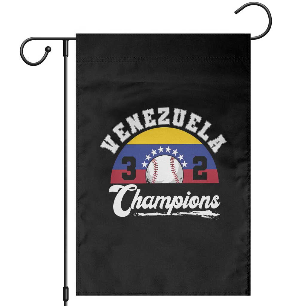 Venezuela 2026 Champions Garden Flag Baseball Patriotic Pride