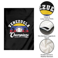 Venezuela 2026 Champions Garden Flag Baseball Patriotic Pride