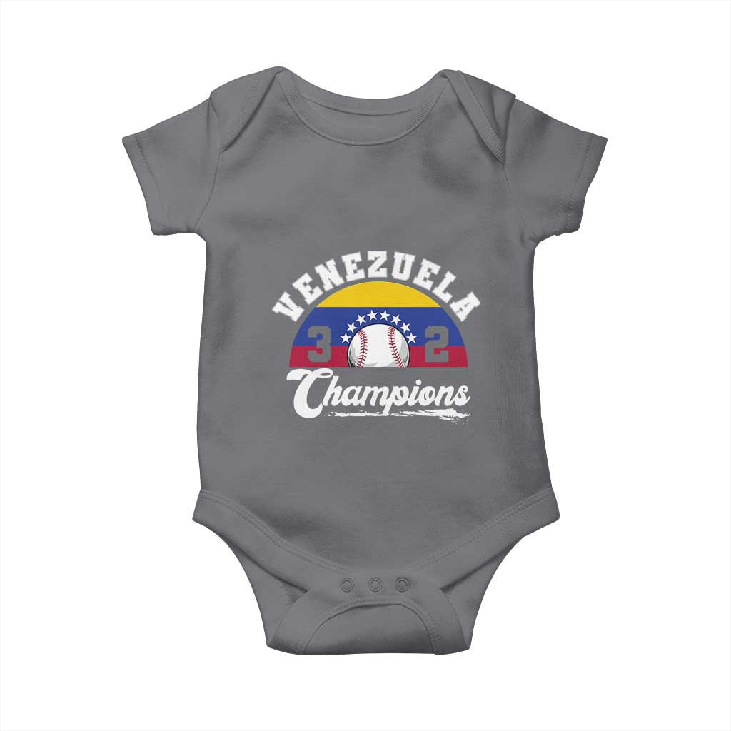 Venezuela 2026 Champions Baby Onesie Baseball Patriotic Pride