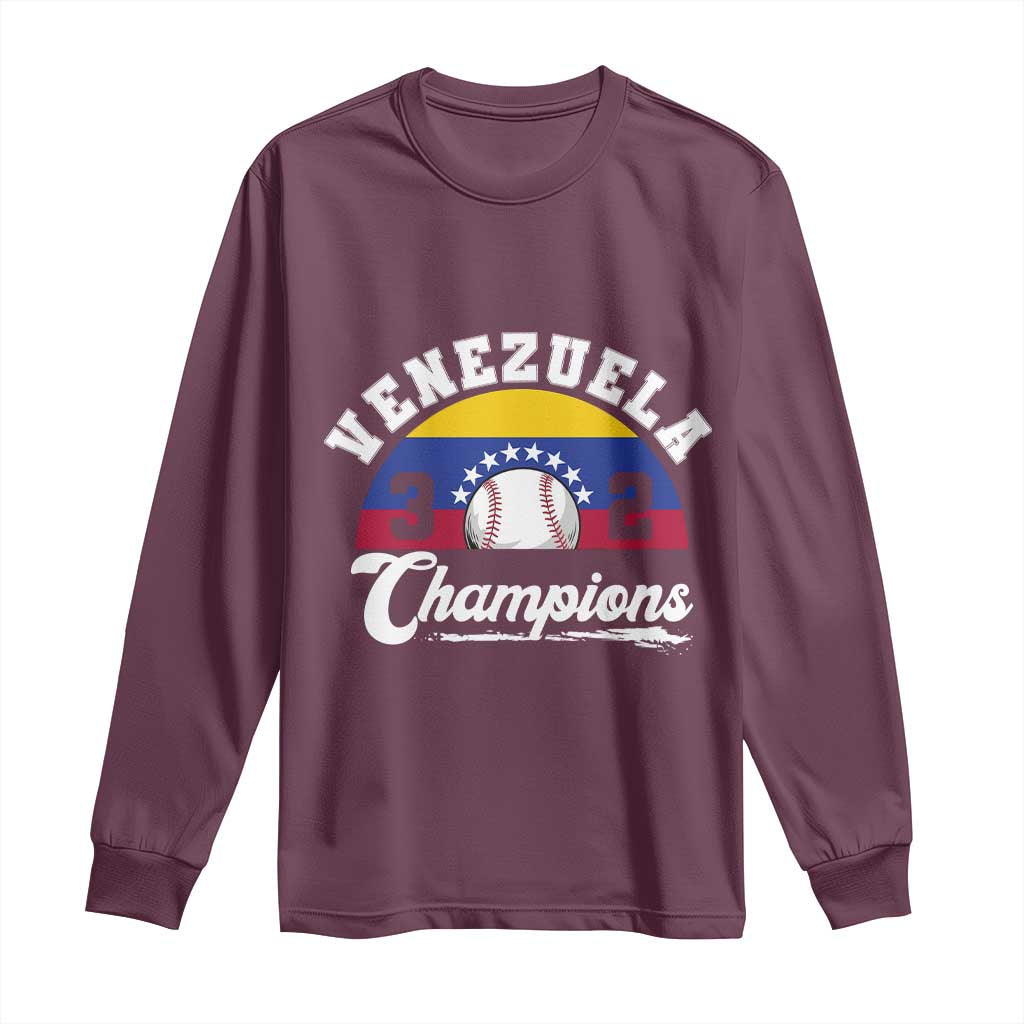 Venezuela 2026 Champions Long Sleeve Shirt Baseball Patriotic Pride