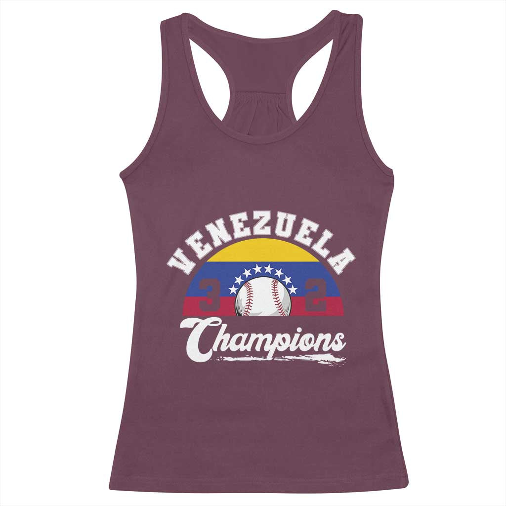Venezuela 2026 Champions Racerback Tank Top Baseball Patriotic Pride