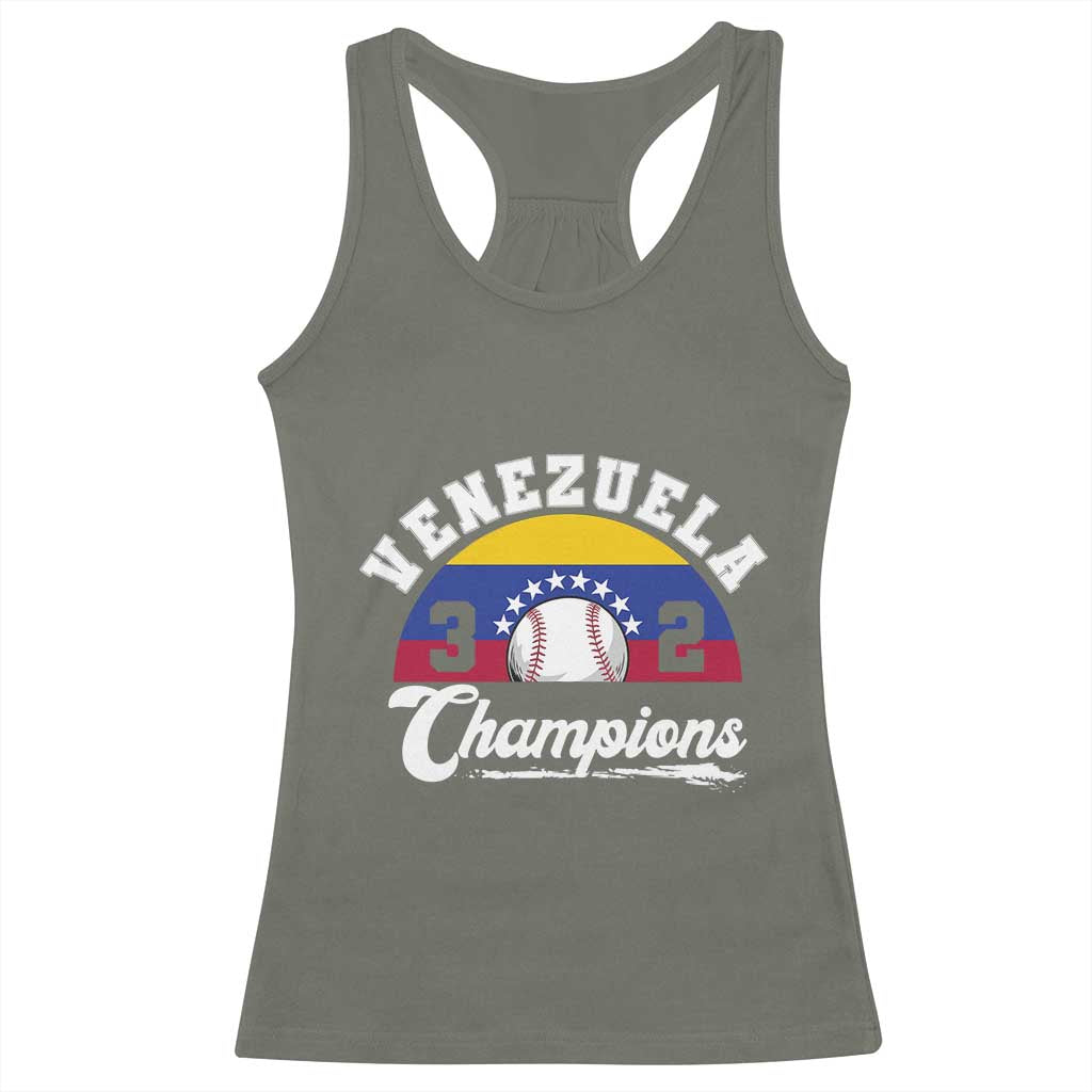 Venezuela 2026 Champions Racerback Tank Top Baseball Patriotic Pride