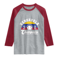 Venezuela 2026 Champions Raglan Shirt Baseball Patriotic Pride