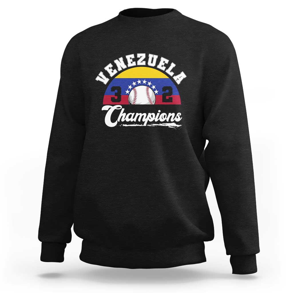 Venezuela 2026 Champions Sweatshirt Baseball Patriotic Pride