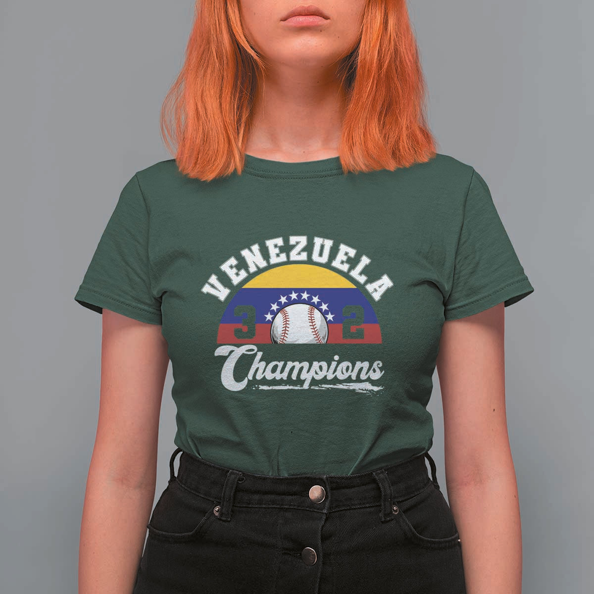 Venezuela 2026 Champions T Shirt For Women Baseball Patriotic Pride