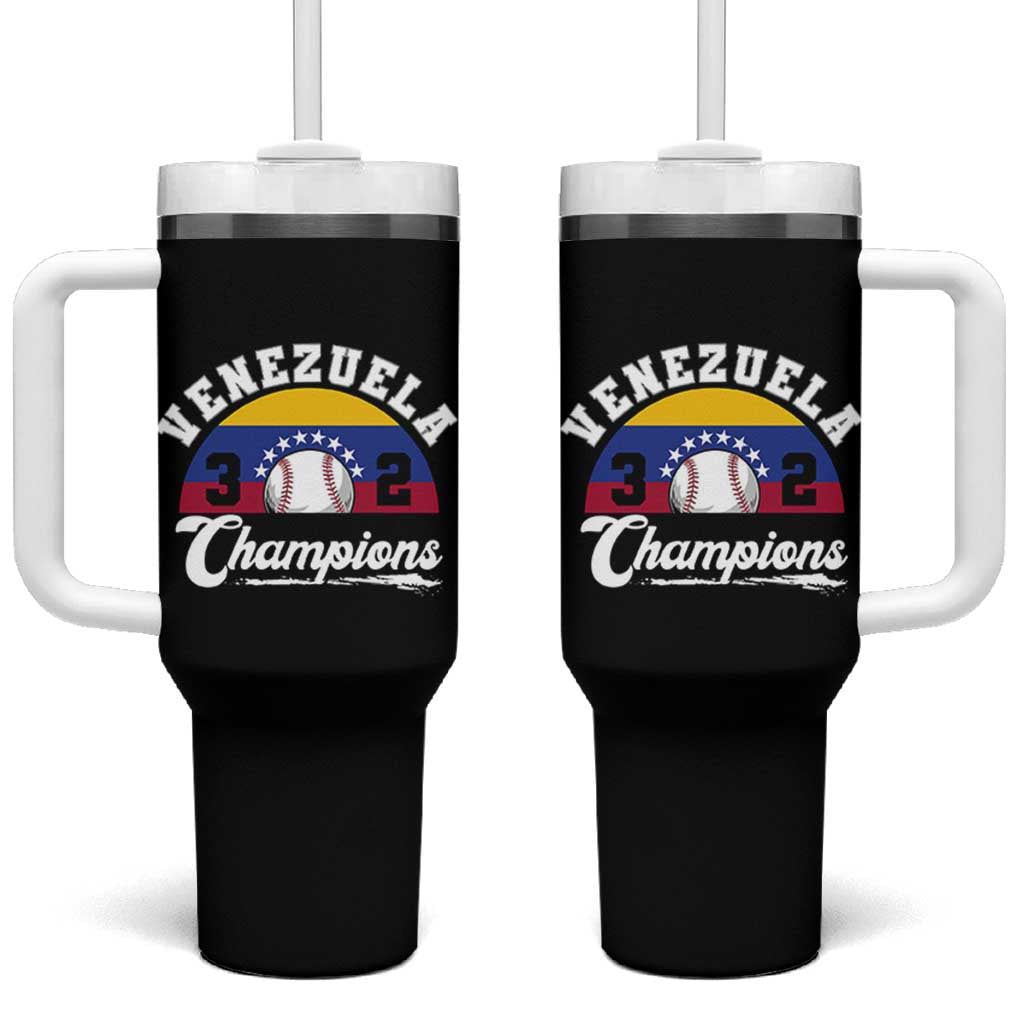 Venezuela 2026 Champions Tumbler With Handle Baseball Patriotic Pride