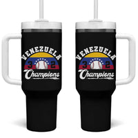 Venezuela 2026 Champions Tumbler With Handle Baseball Patriotic Pride