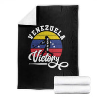 Venezuela 2026 Victory Baseball Throw Blanket Retro Softball Player Gift