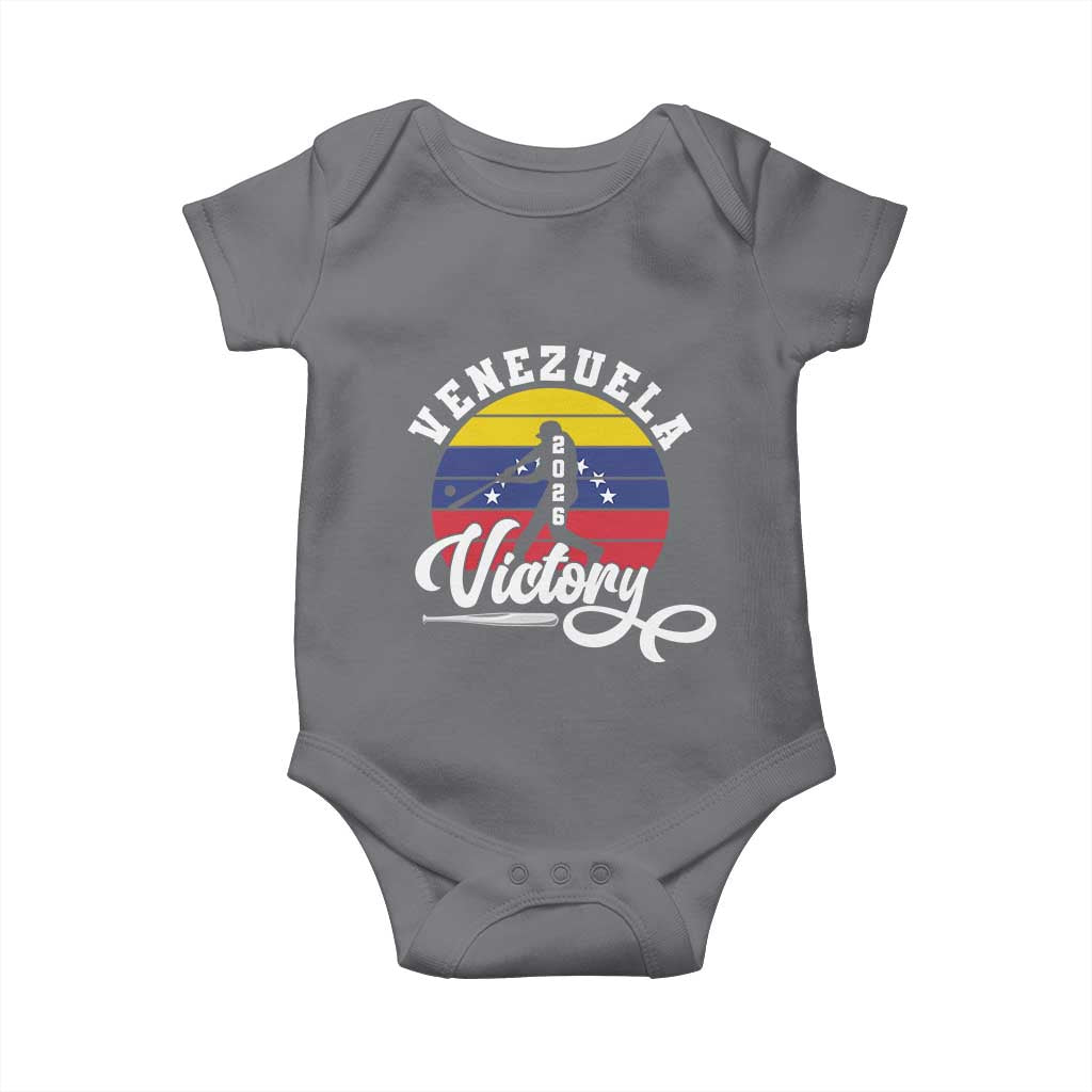Venezuela 2026 Victory Baseball Baby Onesie Retro Softball Player Gift