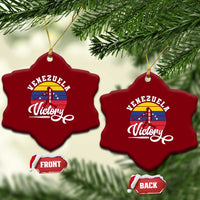 Venezuela 2026 Victory Baseball Ceramic Ornament Retro Softball Player Gift