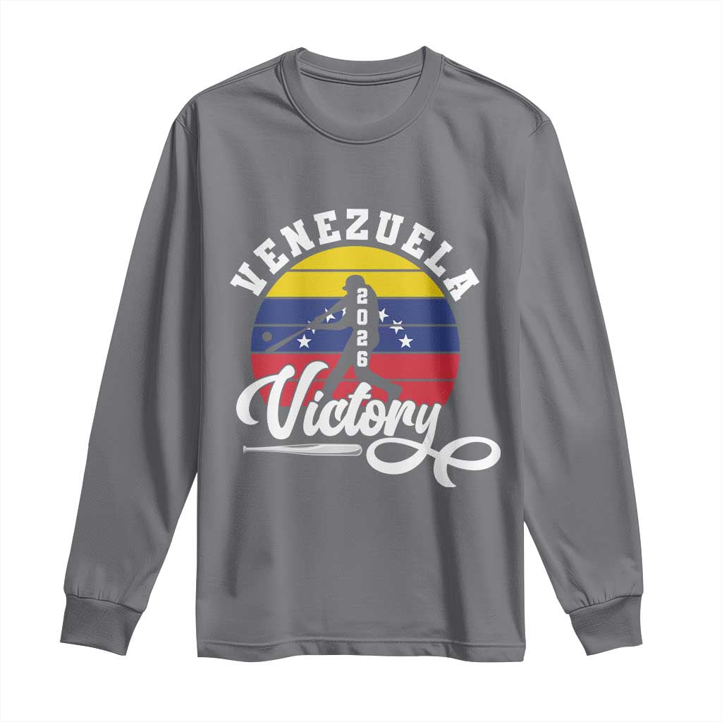 Venezuela 2026 Victory Baseball Long Sleeve Shirt Retro Softball Player Gift