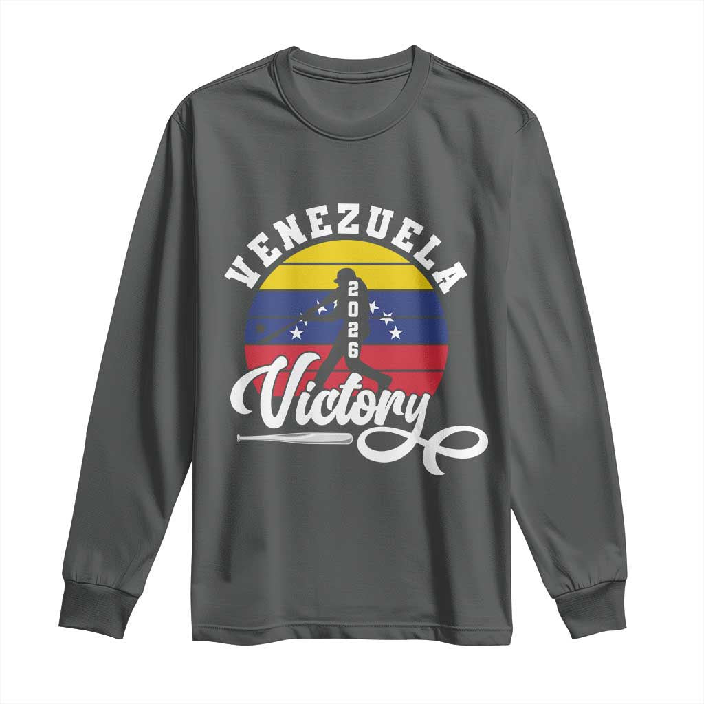 Venezuela 2026 Victory Baseball Long Sleeve Shirt Retro Softball Player Gift