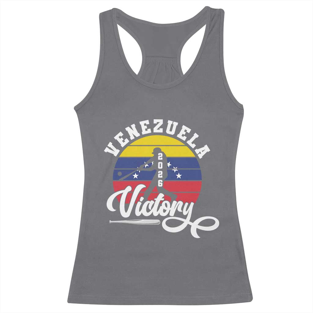 Venezuela 2026 Victory Baseball Racerback Tank Top Retro Softball Player Gift