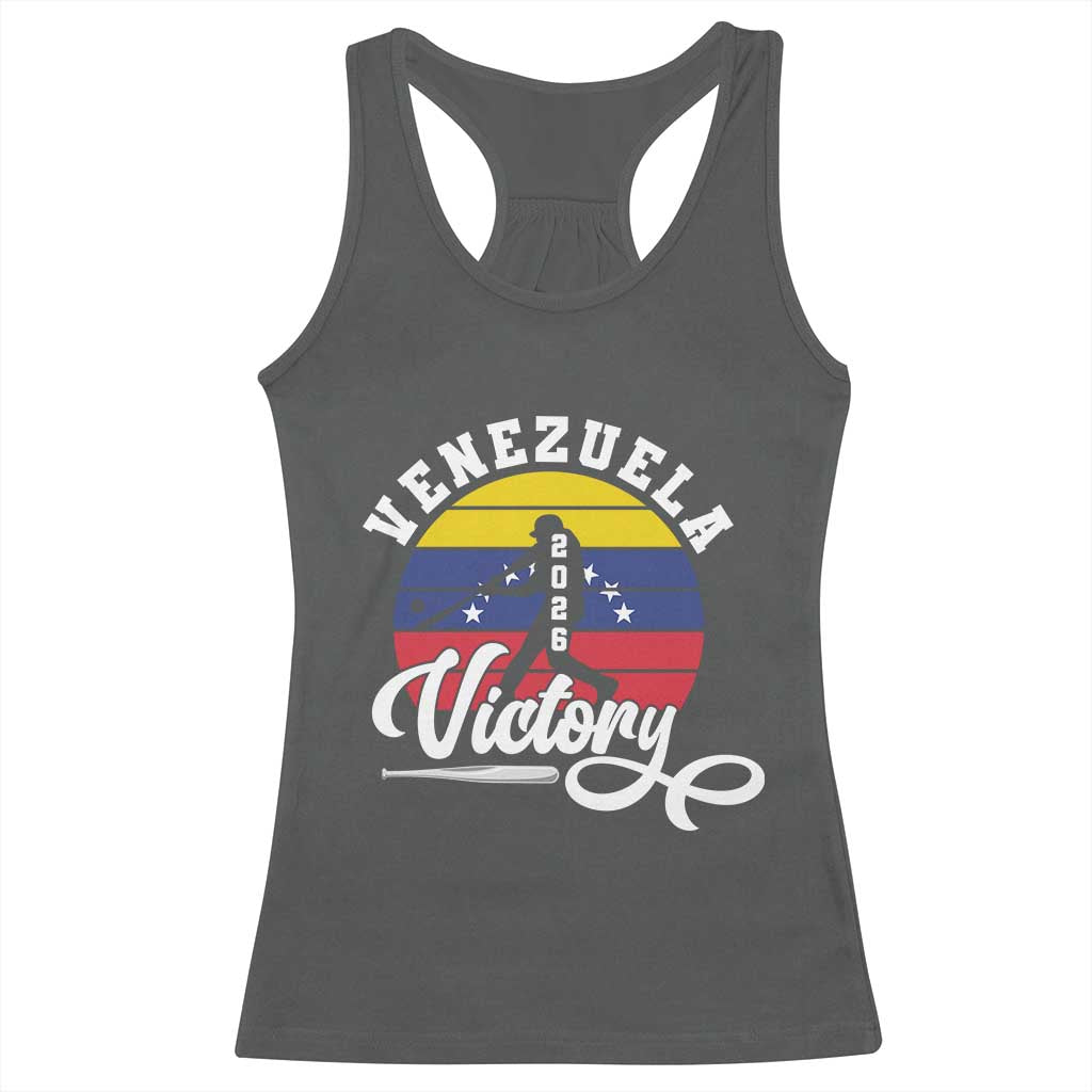 Venezuela 2026 Victory Baseball Racerback Tank Top Retro Softball Player Gift