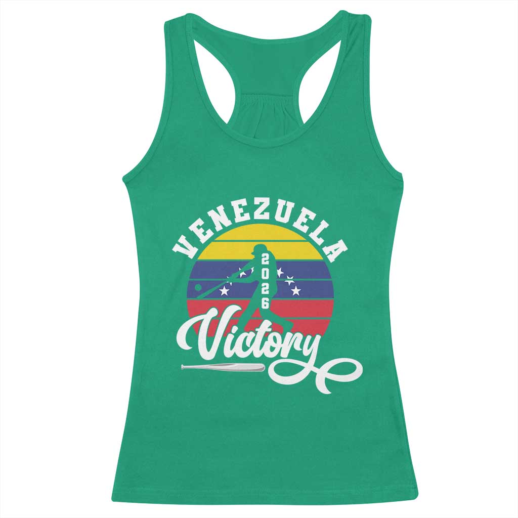 Venezuela 2026 Victory Baseball Racerback Tank Top Retro Softball Player Gift