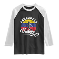 Venezuela 2026 Victory Baseball Raglan Shirt Retro Softball Player Gift