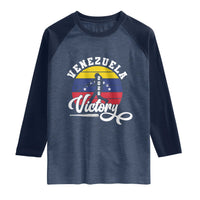 Venezuela 2026 Victory Baseball Raglan Shirt Retro Softball Player Gift
