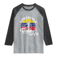 Venezuela 2026 Victory Baseball Raglan Shirt Retro Softball Player Gift