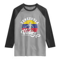 Venezuela 2026 Victory Baseball Raglan Shirt Retro Softball Player Gift