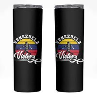Venezuela 2026 Victory Baseball Skinny Tumbler Retro Softball Player Gift