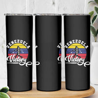 Venezuela 2026 Victory Baseball Skinny Tumbler Retro Softball Player Gift