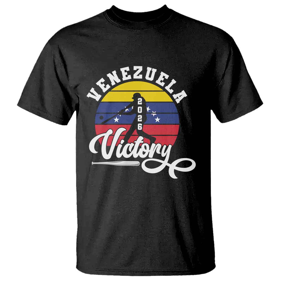 Venezuela 2026 Victory Baseball T Shirt Retro Softball Player Gift
