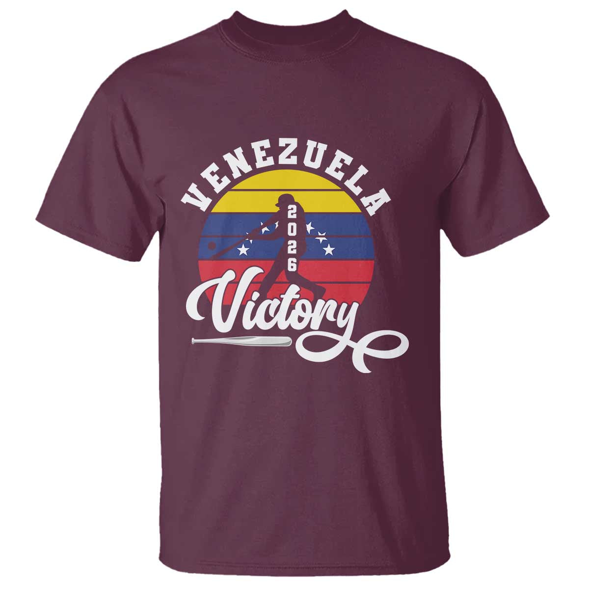 Venezuela 2026 Victory Baseball T Shirt Retro Softball Player Gift