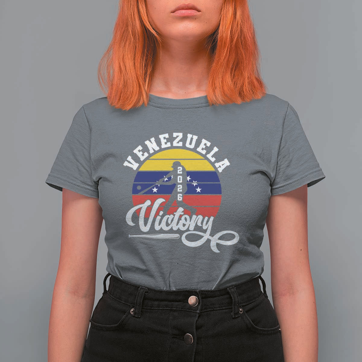 Venezuela 2026 Victory Baseball T Shirt For Women Retro Softball Player Gift