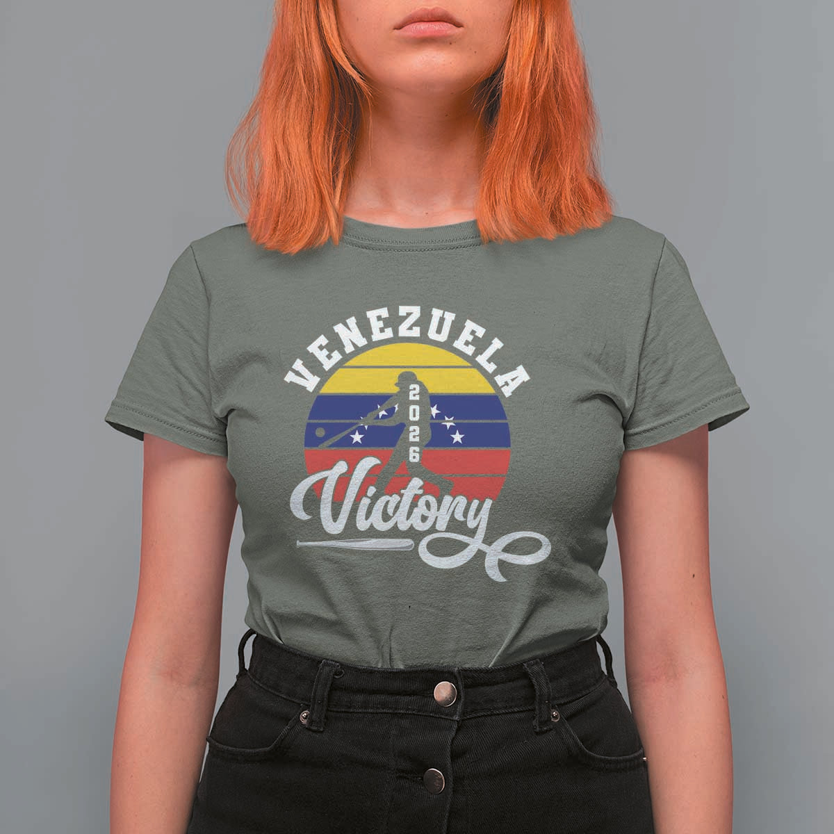 Venezuela 2026 Victory Baseball T Shirt For Women Retro Softball Player Gift
