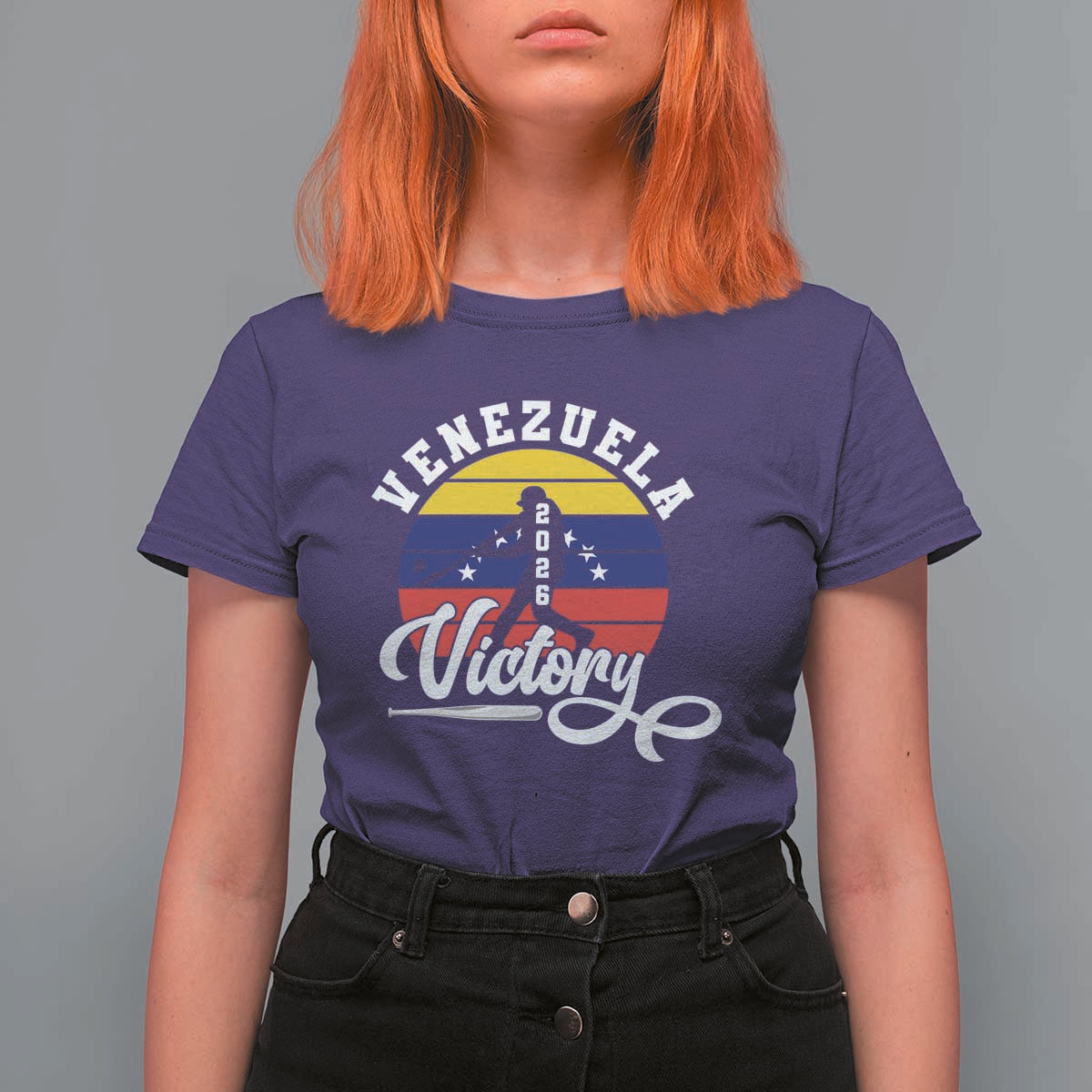 Venezuela 2026 Victory Baseball T Shirt For Women Retro Softball Player Gift